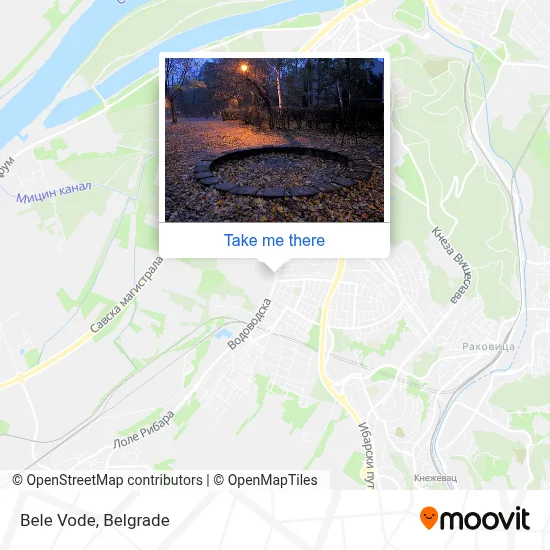 Bele Vode map