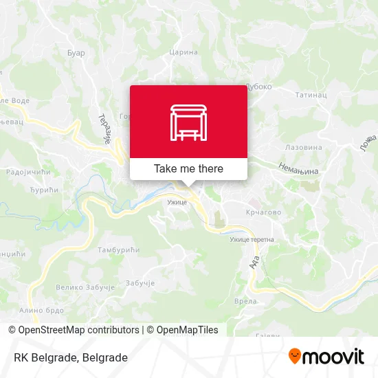 RK Belgrade map