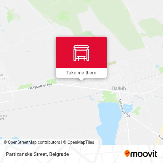 Partizanska Street map