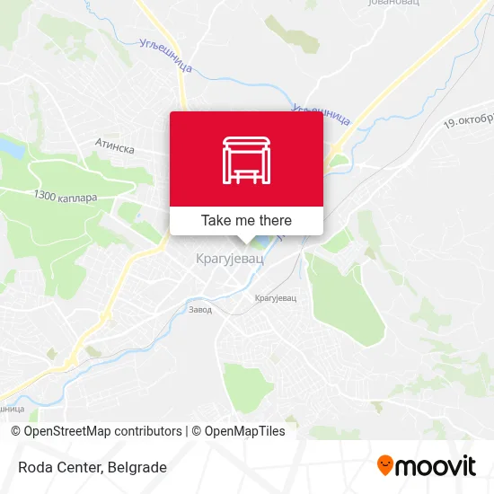 Roda Center map