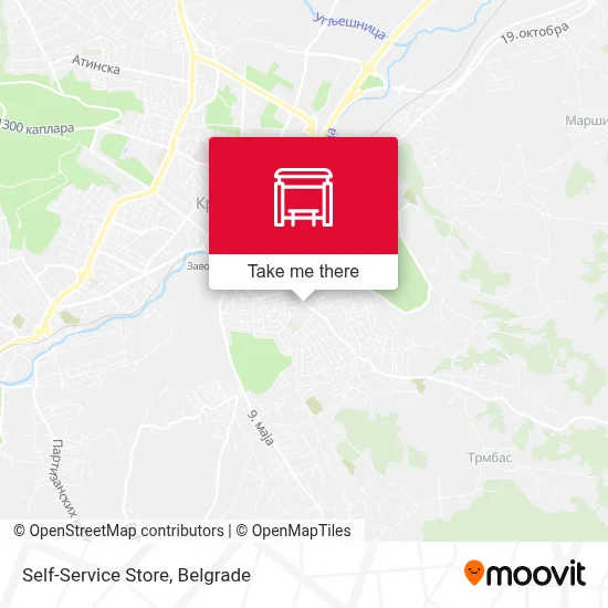 Self-Service Store map