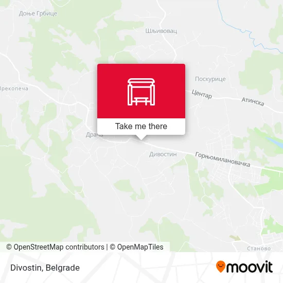 Divostin map