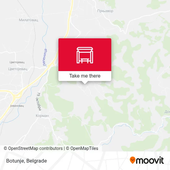Botunje map