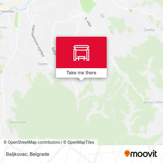 Baljkovac map