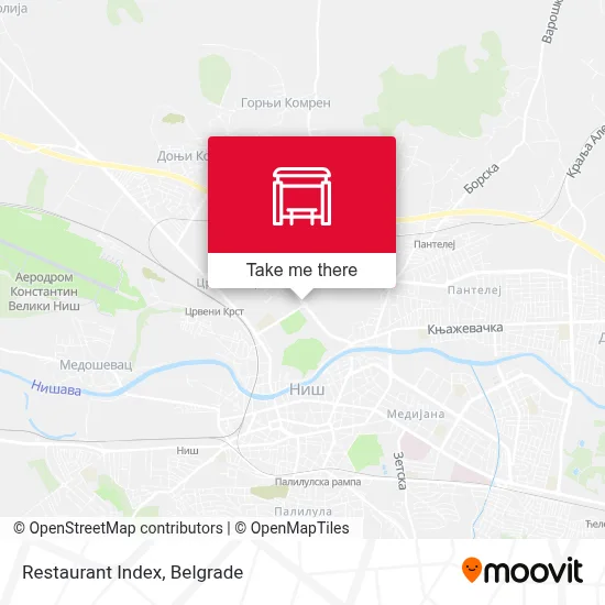 Restaurant Index map