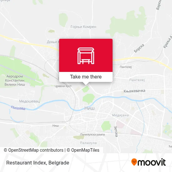 Restaurant Index map