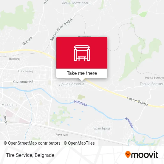 Tire Service map