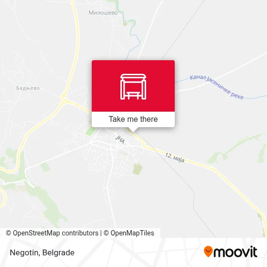 Negotin map