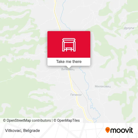 Vitkovac map