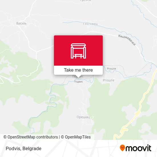 Podvis map
