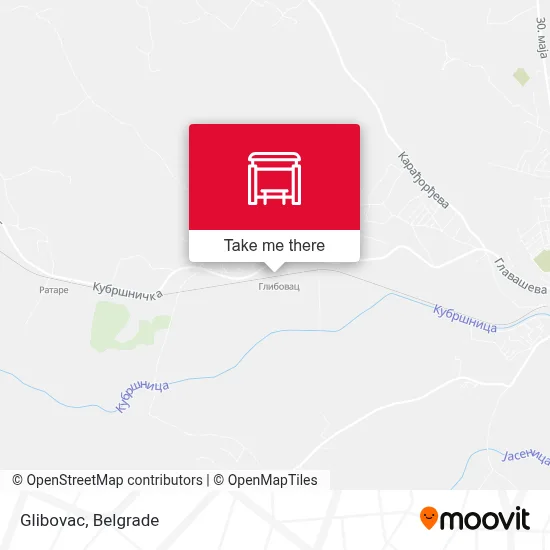 Glibovac map