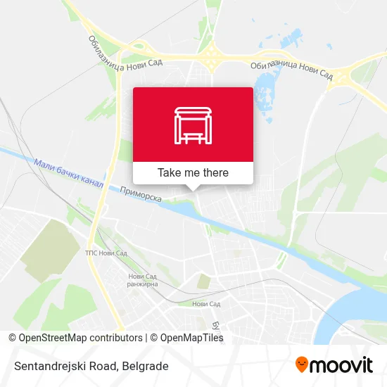Sentandrejski Road map
