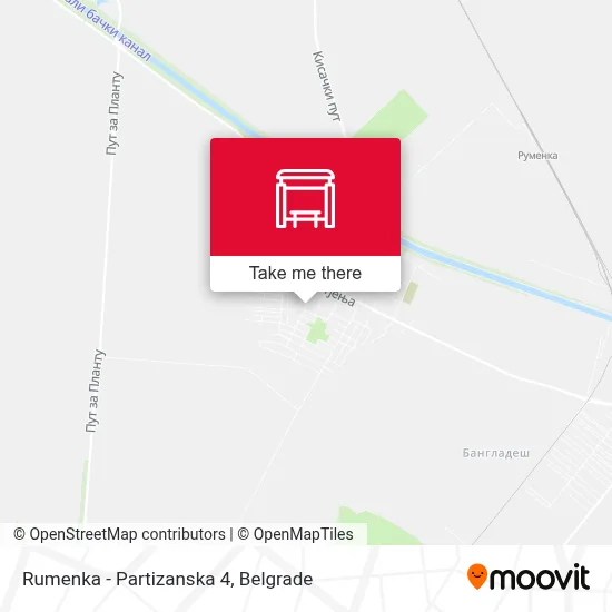 Rumenka - Partizanska 4 map