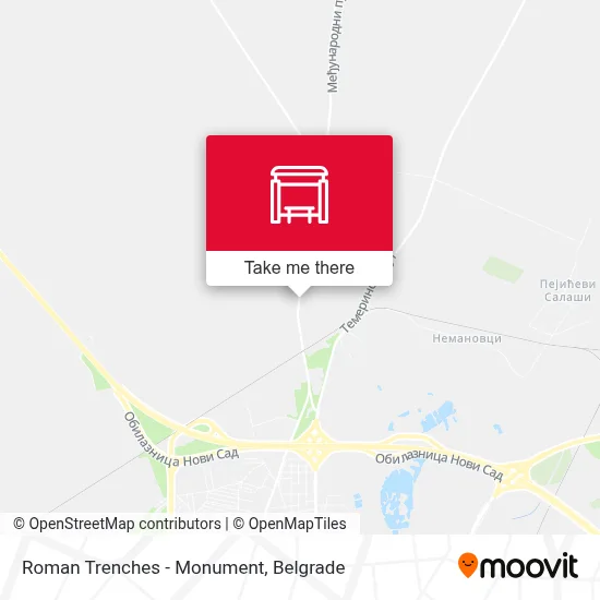 Roman Trenches - Monument map