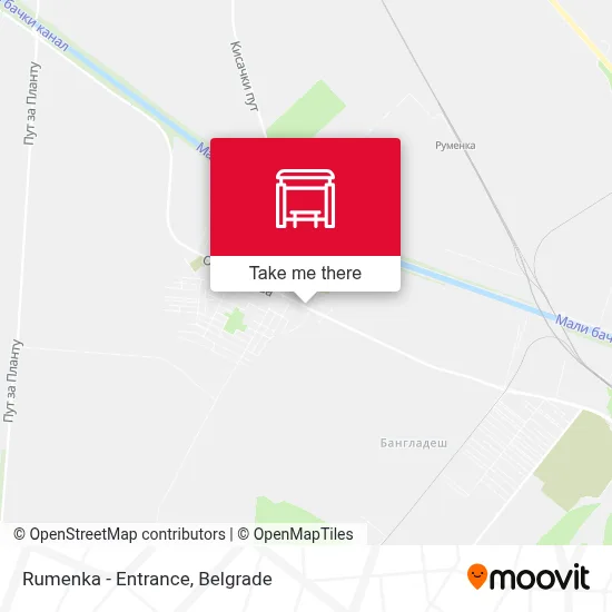 Rumenka - Entrance map
