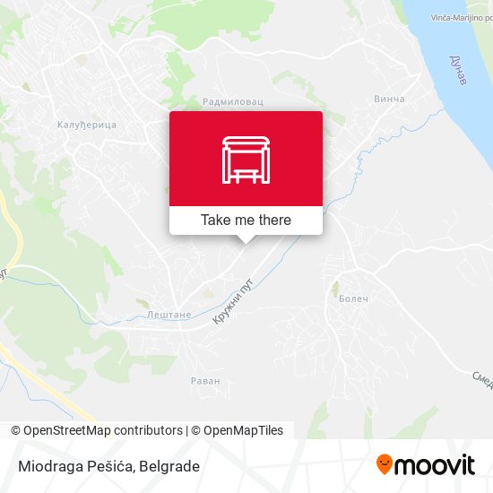 Miodraga Pešića map