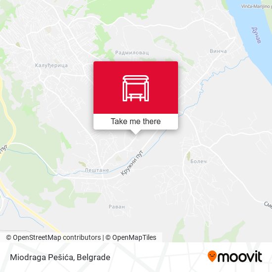 Miodraga Pešića map