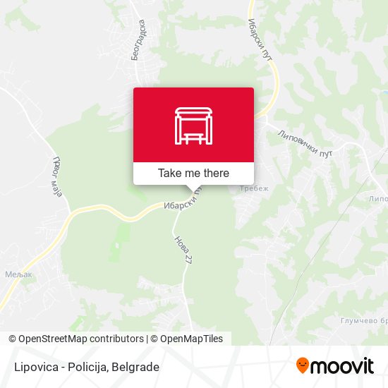 Lipovica - Policija map