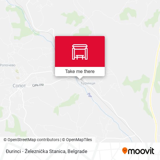 Đurinci - Železnička Stanica map