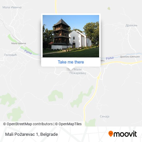 Mali Požarevac 1 map