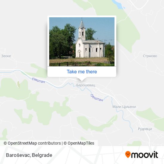 Baroševac map