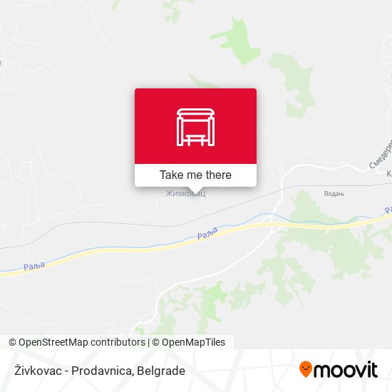 Živkovac - Prodavnica map