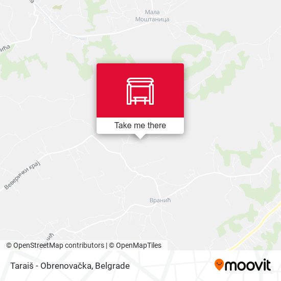 Taraiš - Obrenovačka map