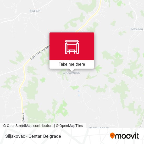 Šiljakovac - Centar map