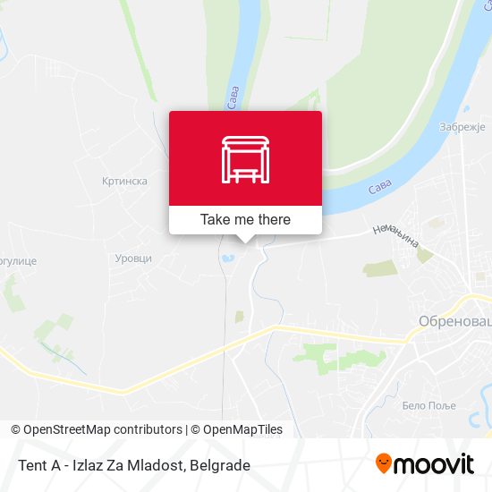 Tent A - Izlaz Za Mladost map