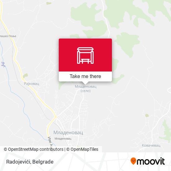 Radojevići map