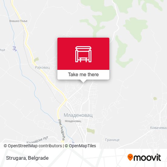 Strugara map