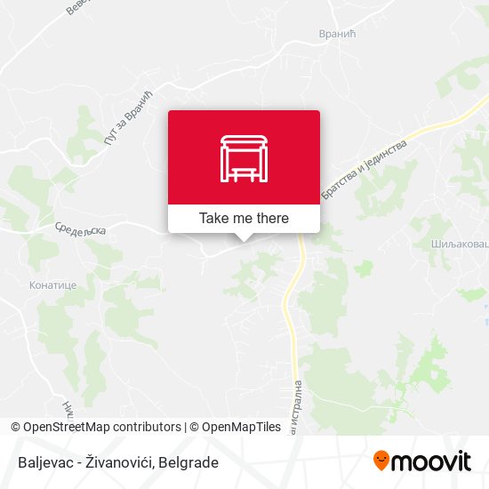 Baljevac - Živanovići map