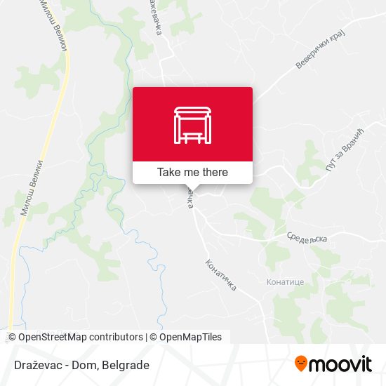 Draževac - Dom map