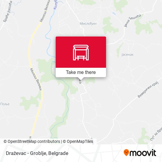 Draževac - Groblje map