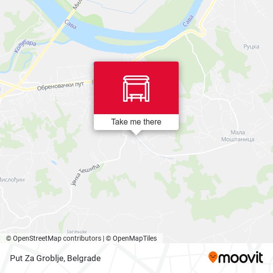 Put Za Groblje map