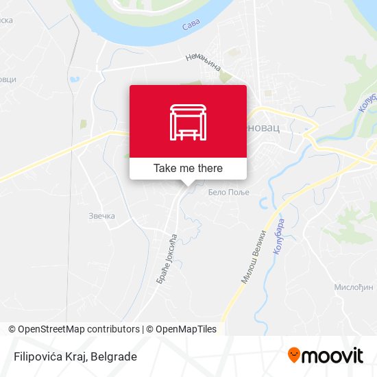 Filipovića Kraj map