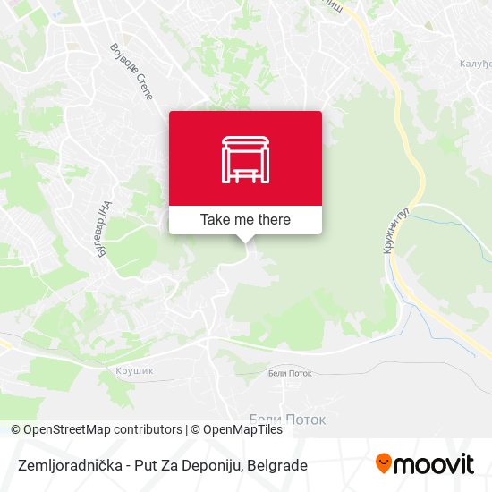 Zemljoradnička - Put Za Deponiju map