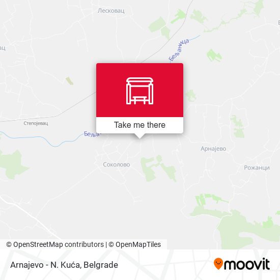 Arnajevo - N. Kuća map