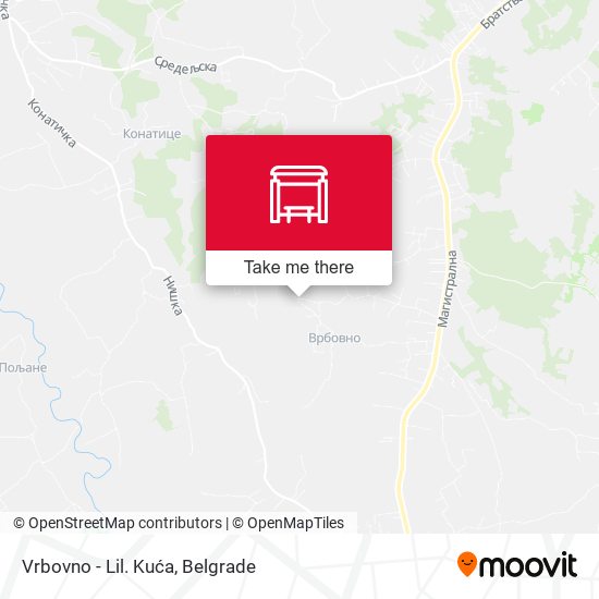 Vrbovno - Lil. Kuća map