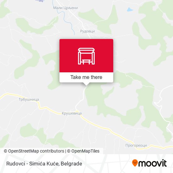 Rudovci - Simića Kuće map