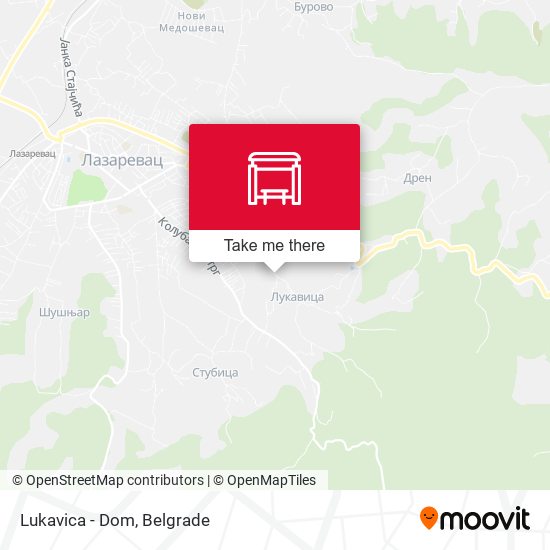 Lukavica - Dom map