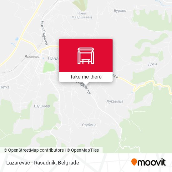 Lazarevac - Rasadnik map