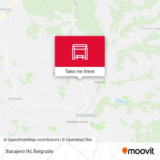 Barajevo Ikl map