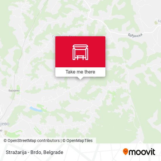 Stražarija - Brdo map