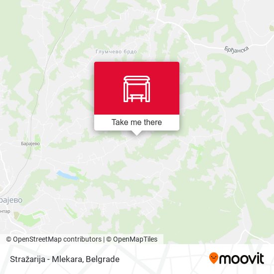 Stražarija - Mlekara map