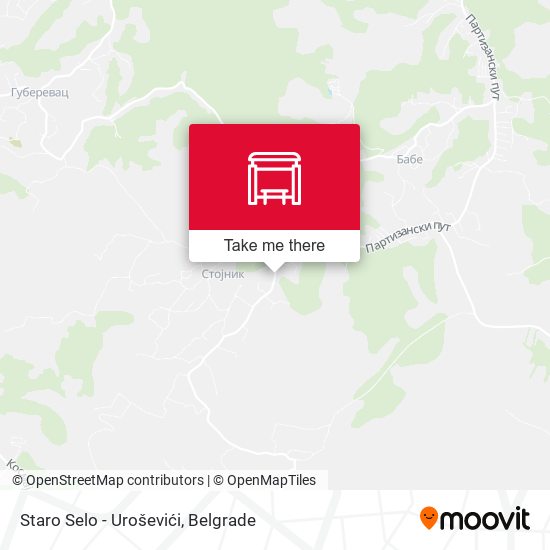 Staro Selo - Uroševići map