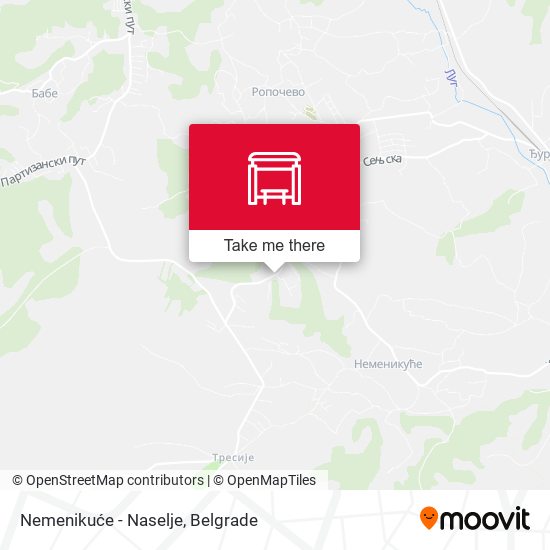 Nemenikuće - Naselje map