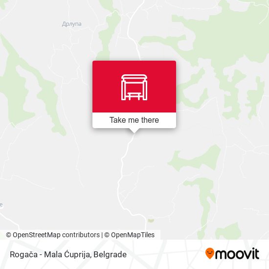 Rogača - Mala Ćuprija map