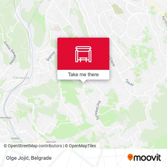 Olge Jojić map