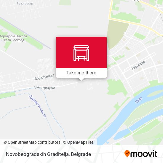 Novobeogradskih Graditelja map